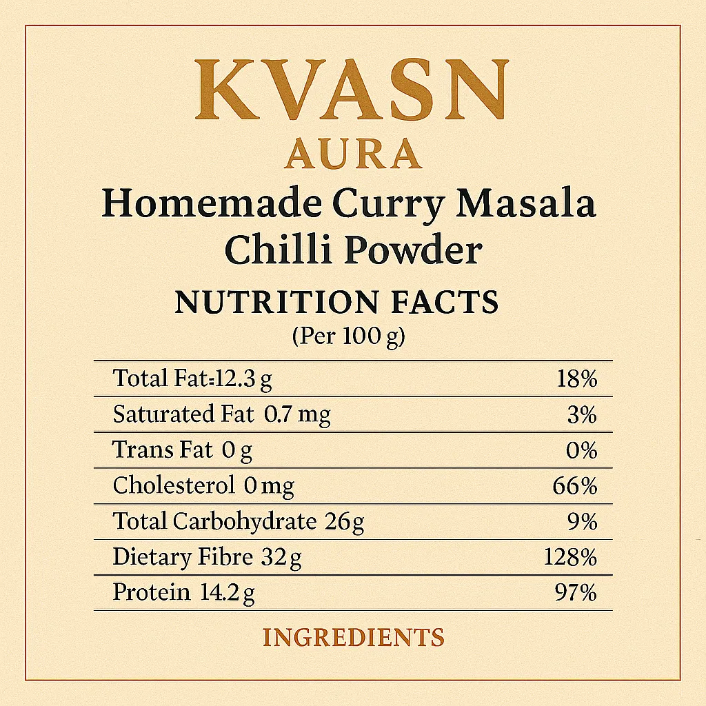 CurryMasala Chilli Powder-Nutritioanl Facts.webp